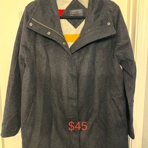 Pendleton Women's Charcoal Pea Coat